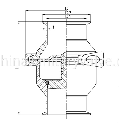 Clamped Check Valve